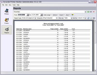 Reports page